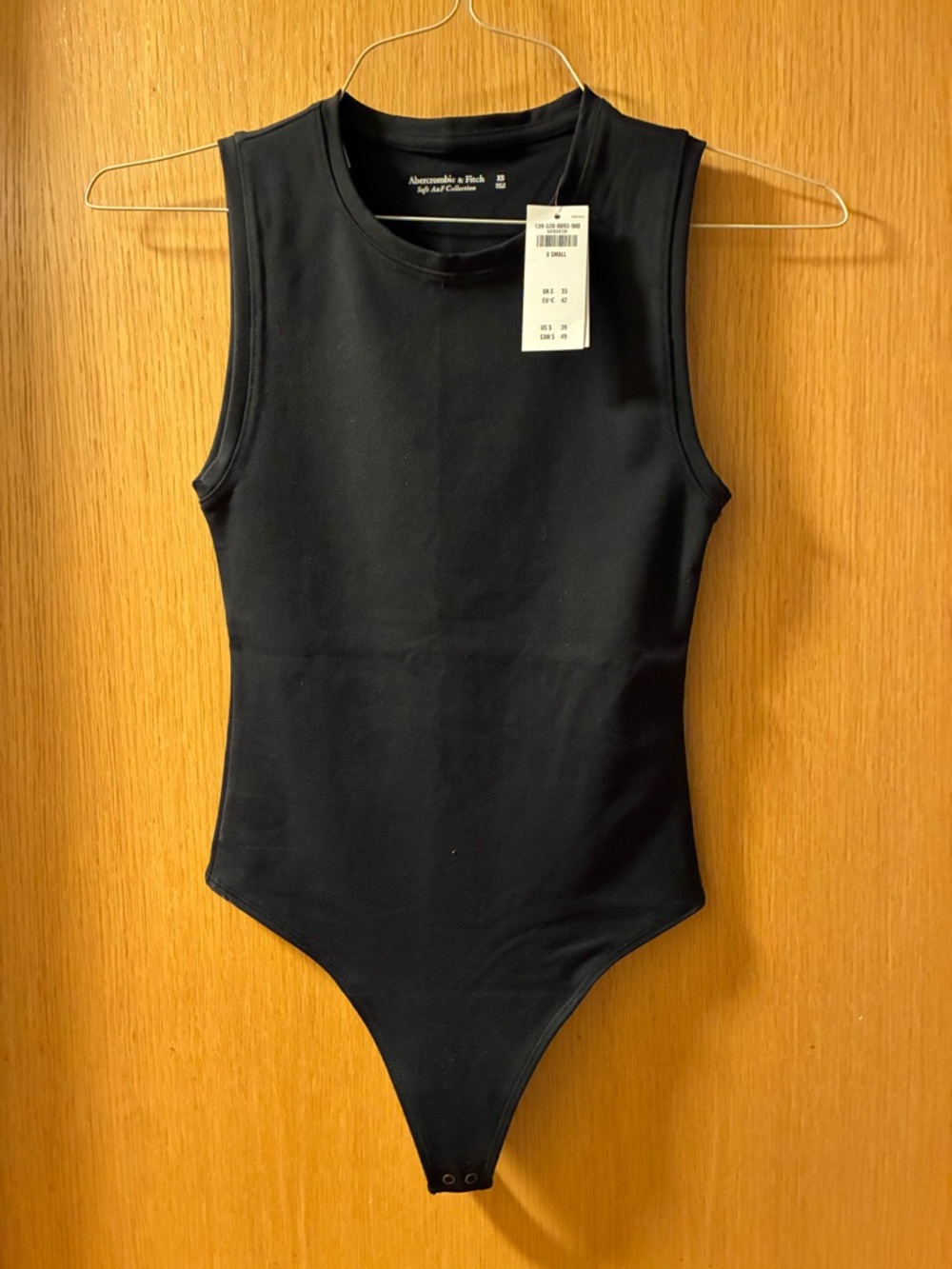 Abercrombie & Fitch Black Sleeveless Bodysuit